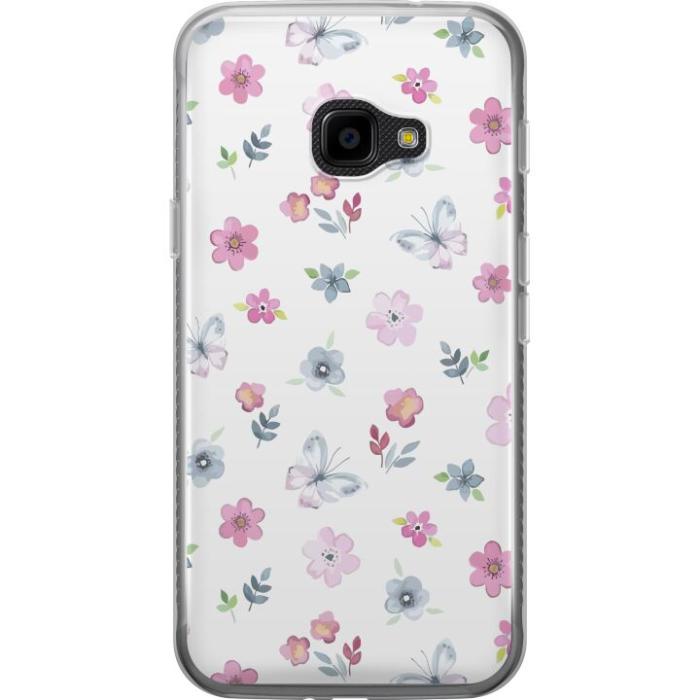 iSecrets - Mobilskal till Samsung Galaxy Xcover 4 med Blommor och fjärillar