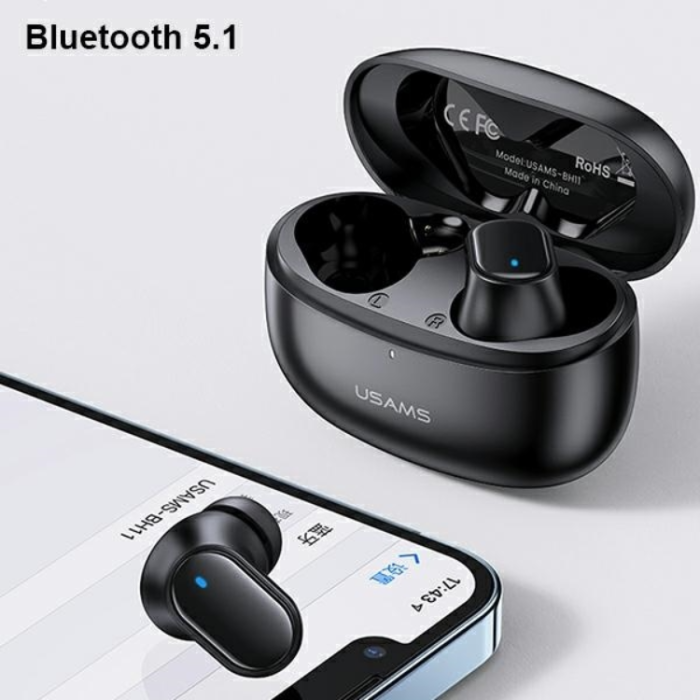 USAMS - USAMS In-Ear Hörlurar Bluetooth TWS BH Series - Svart