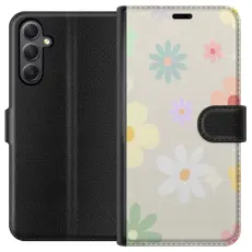 Gustaf - Pl&aring;nboksfodral till Samsung Galaxy A24 4G med fejdande blommor
