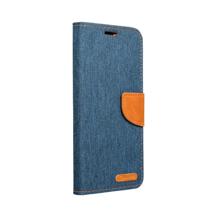 OEM - iPhone 16 Plånboksfodral Canvas - Marinblå