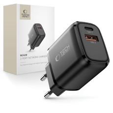 Tech-Protect - Tech-Protect Väggladdare USB-A Till USB-C 30W - Svart