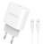 Dudao - Dudao Fast Väggladdare PD 20W + USB-C Kabel 1M - Vit