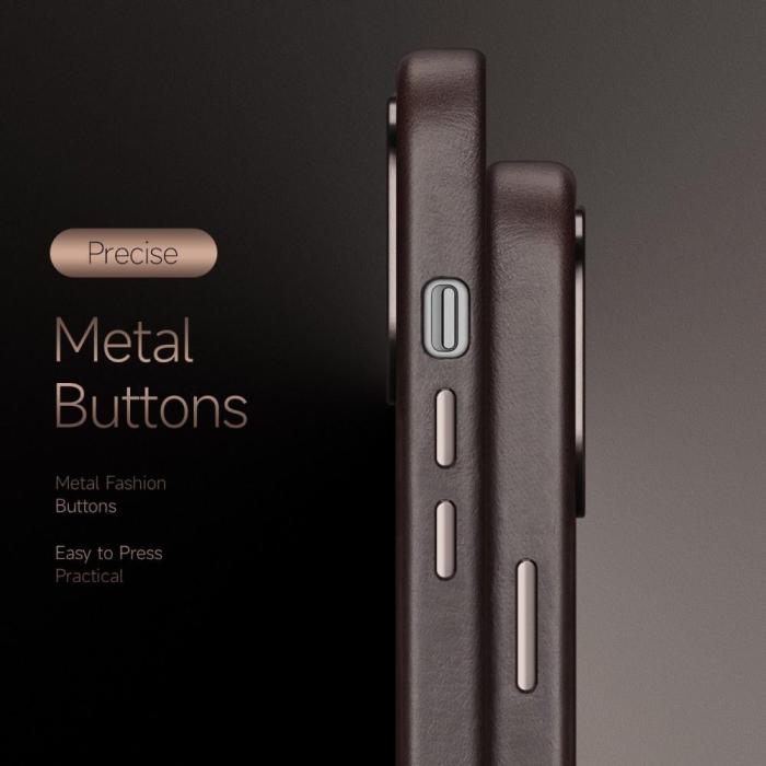 Boom of Sweden - Boom iPhone 13 Pro Skal Magsafe Äkta Läder - Lila