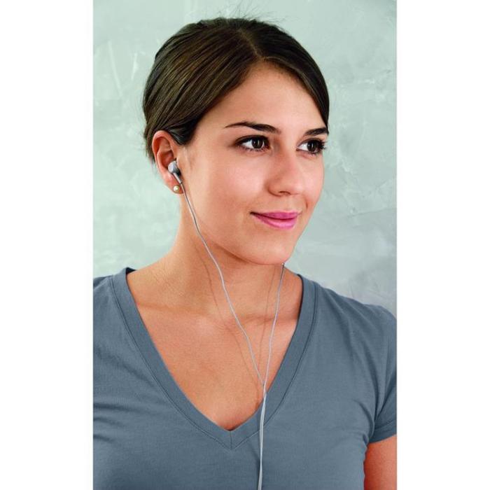 Thomson - Thomson In-Ear Hörlurar Trådbunden med Mikrofon Jack 3.5 mm - Grå