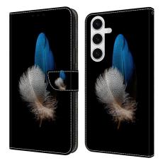 OEM - Samsung Galaxy S26 Plus Fodral 3D M&ouml;nster PU L&auml;der - Tv&aring; Fj&auml;drar