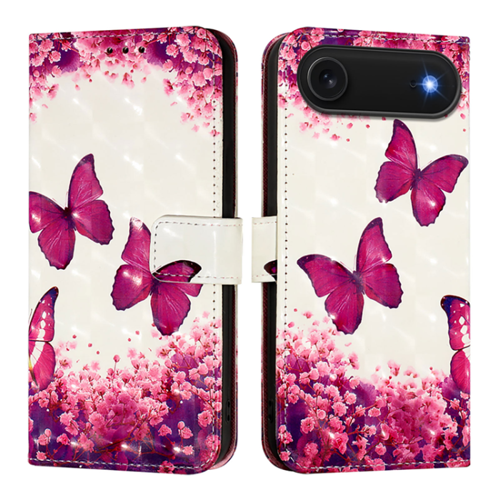 A-One Brand - iPhone 17 Air Plånboksfodral Printing Pattern Med Strap