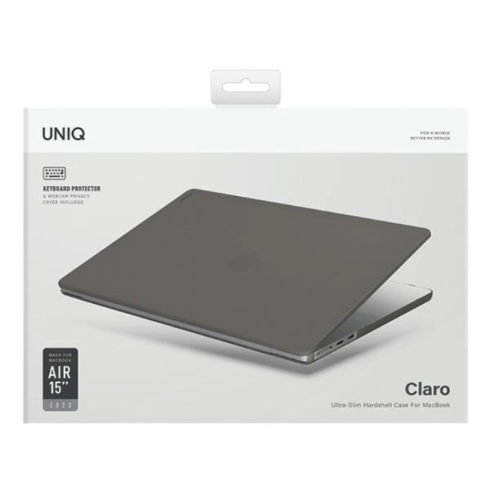 UNIQ - Uniq Macbook Air 15 Skal Claro - Transparent/Grå