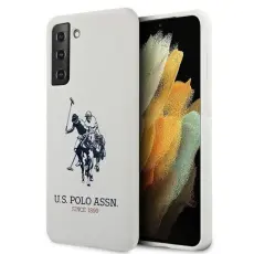 US Polo - US Polo Silicone Logo Skal Galaxy S21 Plus - Vit