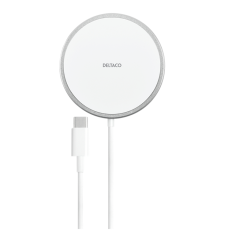 UTGATT1 - Deltaco Qi Trådlös Laddare USB-C Kabel 1 m - Vit
