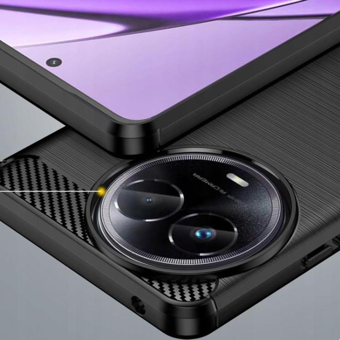 Tech-Protect - Tech-Protect Realme 11 Mobilskal TPU Carbon - Svart