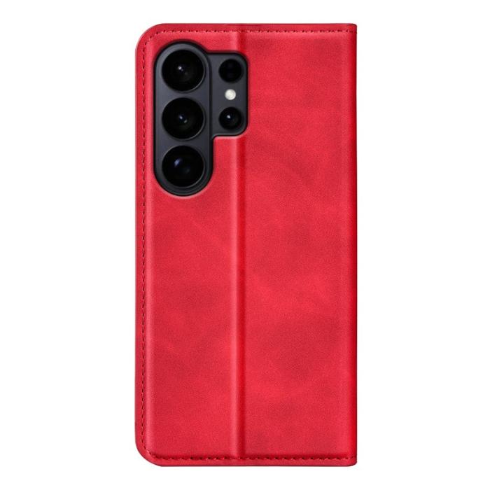 OEM - Samsung Galaxy S26 Ultra Fodral KonstLäder - Röd