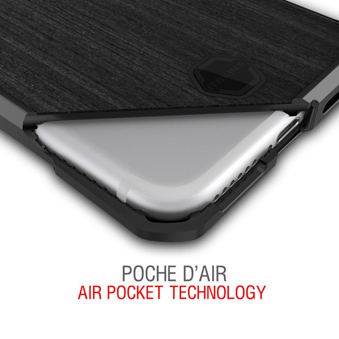 ItSkins - Itskins Atom DLX Skal till iPhone XS / X - Wood Svart