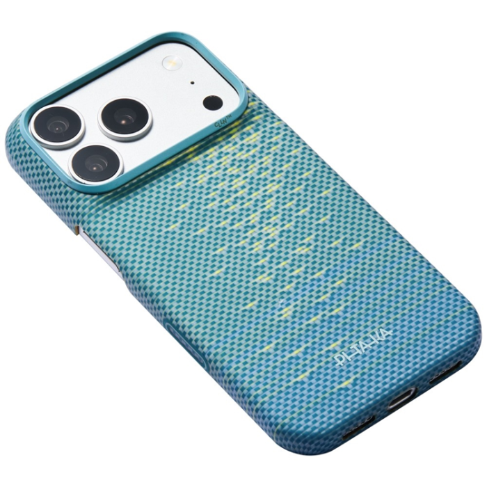 PITAKA - PITAKA Mobilskal För iPhone 18 Pro Max/17 Pro Max Magsafe Edge - Lucid Blå