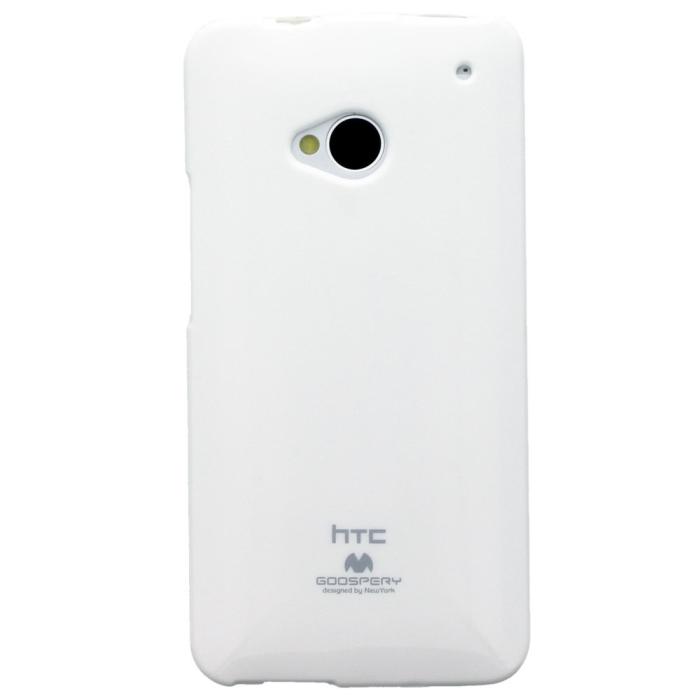 UTGATT4 - Goospery Jelly Case till HTC One (M7) (Vit)
