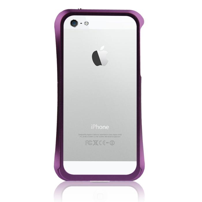 UTGATT5 - HyperGear Aluminium Bumper Skal till Apple iPhone 5/5S/SE (Lila)
