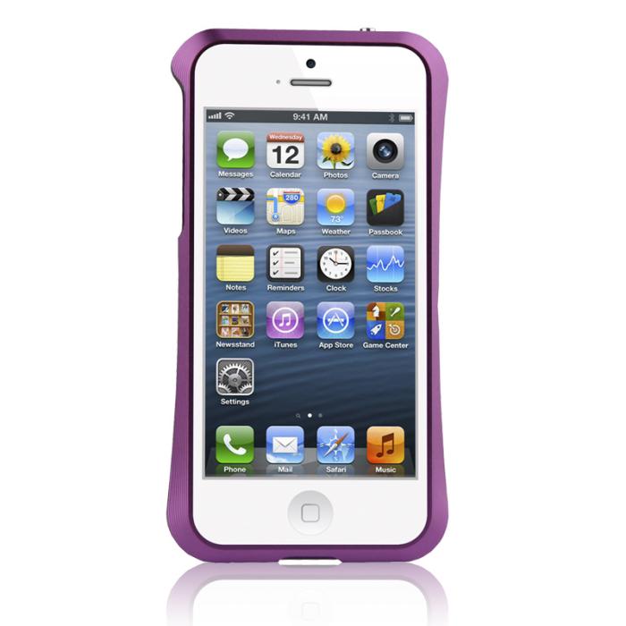 UTGATT5 - HyperGear Aluminium Bumper Skal till Apple iPhone 5/5S/SE (Lila)