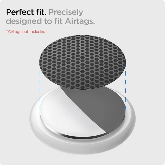 UTGATT5 - Spigen - Hydrogel Film Airskin 4-Set Apple Airtag - Carbon Svart