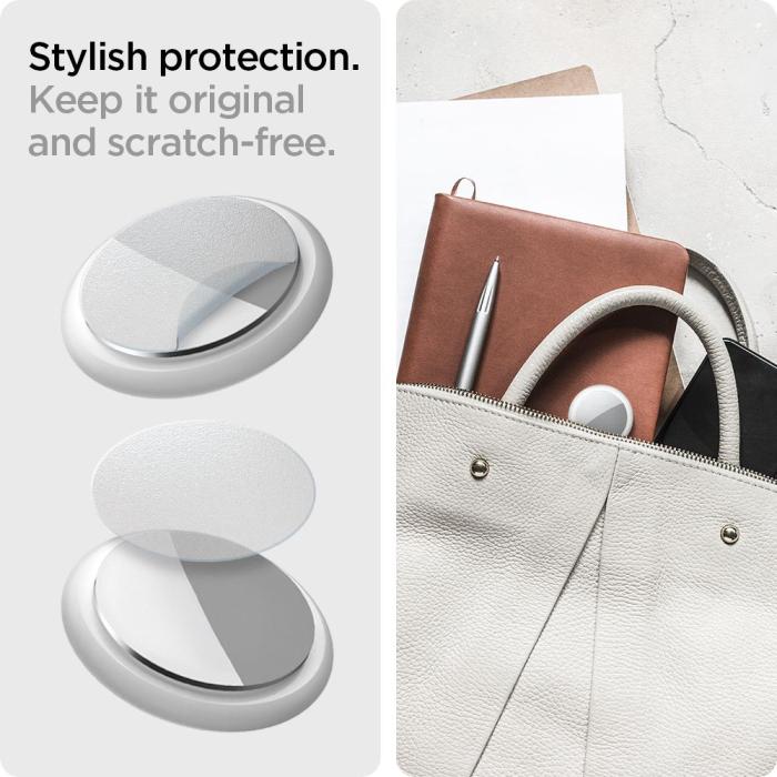 UTGATT1 - Spigen - Hydrogel Film Airskin 4-Set Apple Airtag - Matte Clear