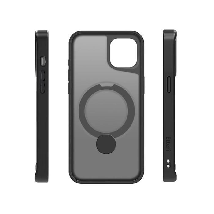 Etteri - Etteri iPhone 15 Mobilskal MagSafe Matt Ring - Svart