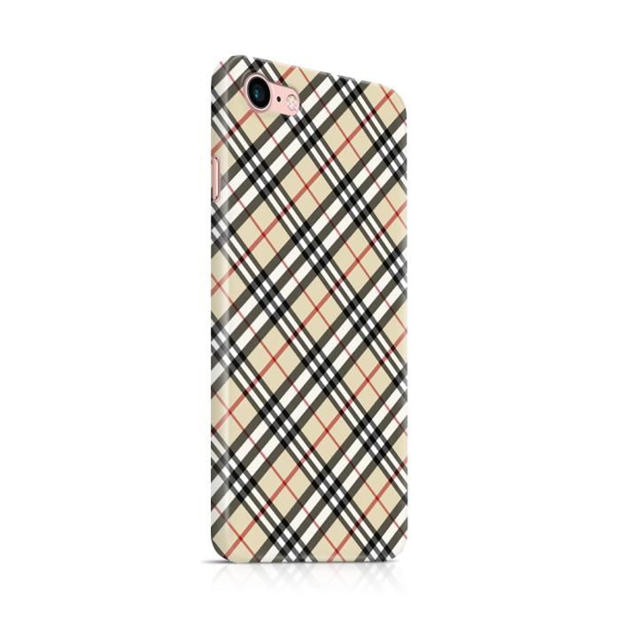 UTGATT5 - Skal till Apple iPhone 7/8 - Rutig diagonal - Beige