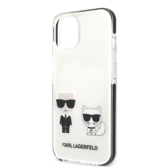 KARL LAGERFELD - Karl Lagerfeld iPhone 13 mini Skal Karl & Choupette - Vit