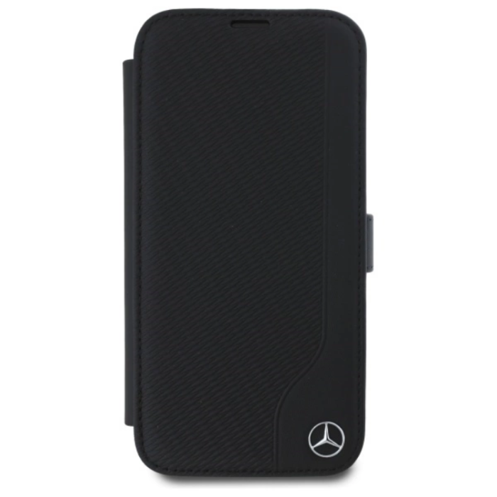 Mercedes - Mercedes iPhone 16 Pro Max Plånboksfodral Läder Wood Imitation
