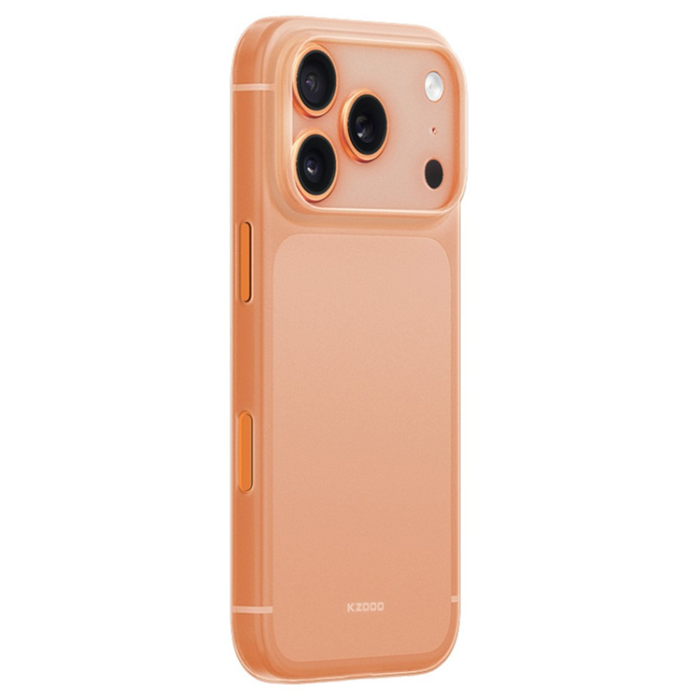 KZDOO - KZDOO iPhone 17 Pro Mobilskal Frosted Air Skin - Orange