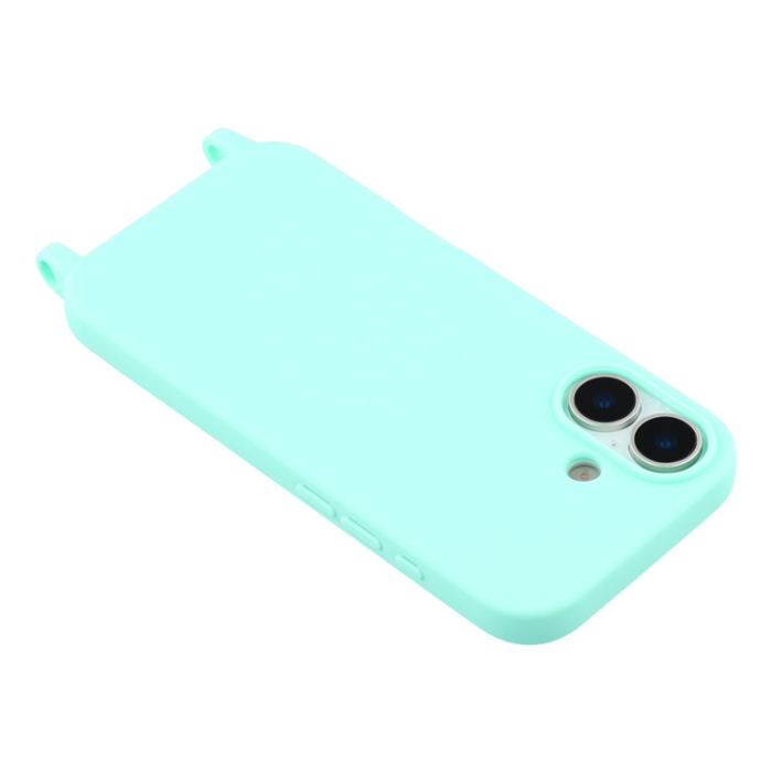 A-One Brand - iPhone 17 Mobilskal TPU med Hål för Rem - Mintgrön