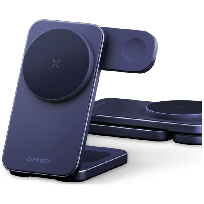 ENERGEA - Energea Qi2 3-in-1 MagSafe Trådlös Laddare För iPhone/Apple Watch/Airpods 25W