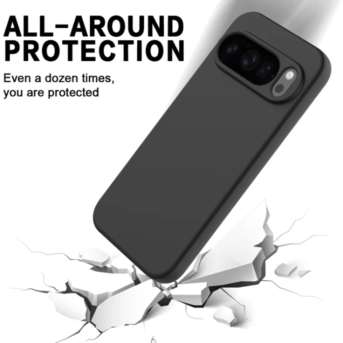 A-One Brand - Google Pixel 10 Pro Mobilskal Liquid Silikon - Svart