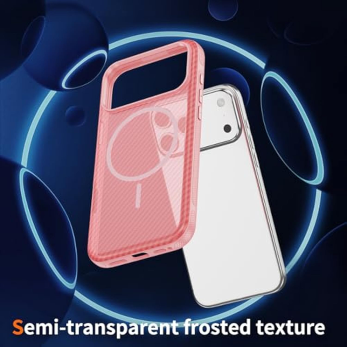 A-One Brand - iPhone 17 Pro Mobilskal MagSafe Carbon Fiber Anti-Slip