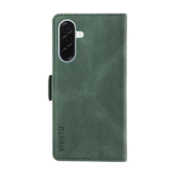 YIKATU - YIKATU Samsung Galaxy A37 Plånboksfodral Konstläder - Grön