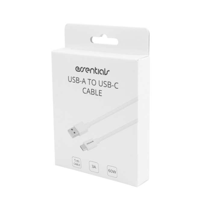 UTGATT1 - Essentials USB-A till USB-C Kabel 1m - Vit