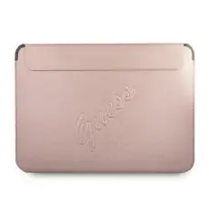 Guess - Guess Saffiano Script Datorfodral 13" - Rosa