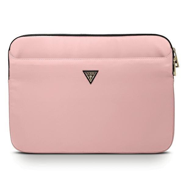 Guess Datorfodral 13"""" Nylon Triangle Logo - Rosa | 2353 | AlltMobil