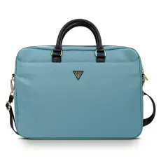 Guess - Guess Datorfodral 16" Nylon Triangle Logo - Bl&aring;