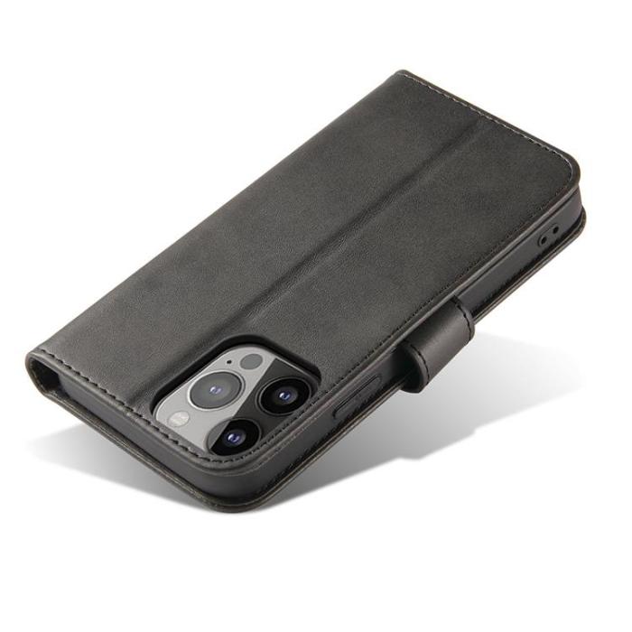 Ruhtel - Magnet Elegant Kickstand Fodral iPhone 13 - Svart