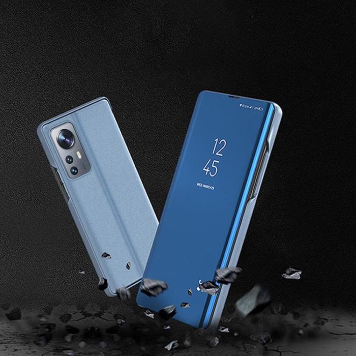 OEM - Xiaomi 12 Lite Fodral Clear View Flip - Blå