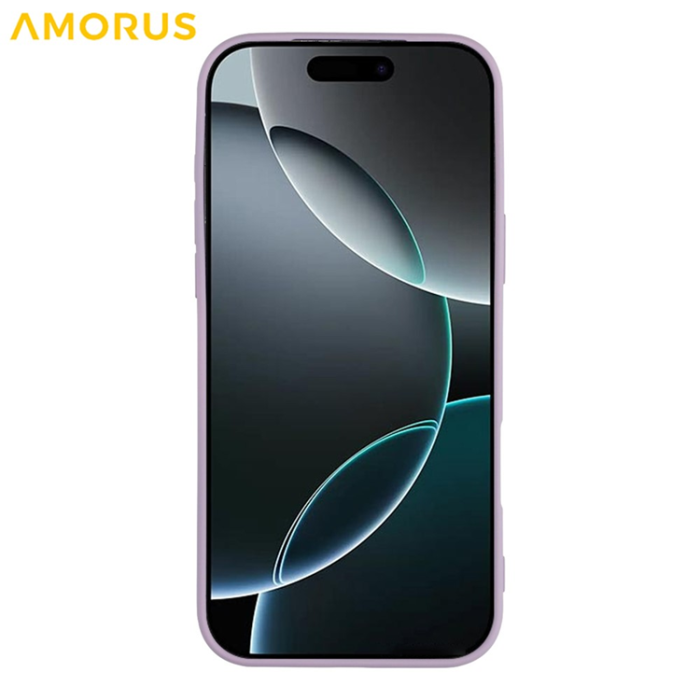 Amorus - AMORUS iPhone 17 Pro Mobilskal Precise Cutouts TPU Fiber - Lila