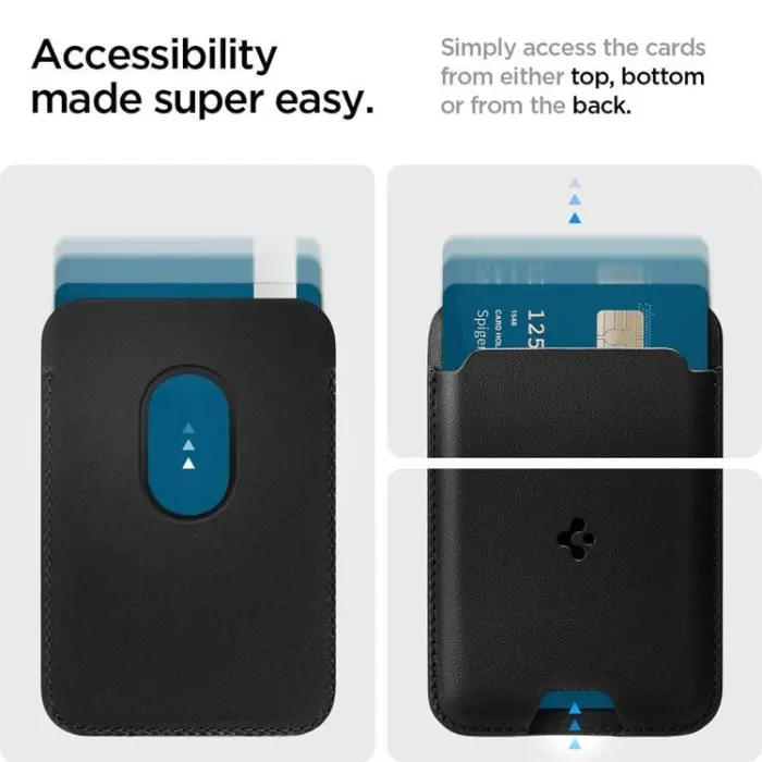 Spigen - Spigen Valentinus Magsafe Universal Magnetic Korthållare - Svart