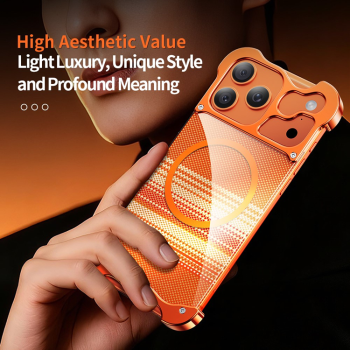 A-One Brand - iPhone 17 Pro Max Mobilskal Magsafe Frameless Kevlar Pattern