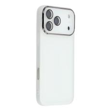 A-One Brand - iPhone 17 Pro Mobilskal Electroplated Kameraram - Transparent Vit