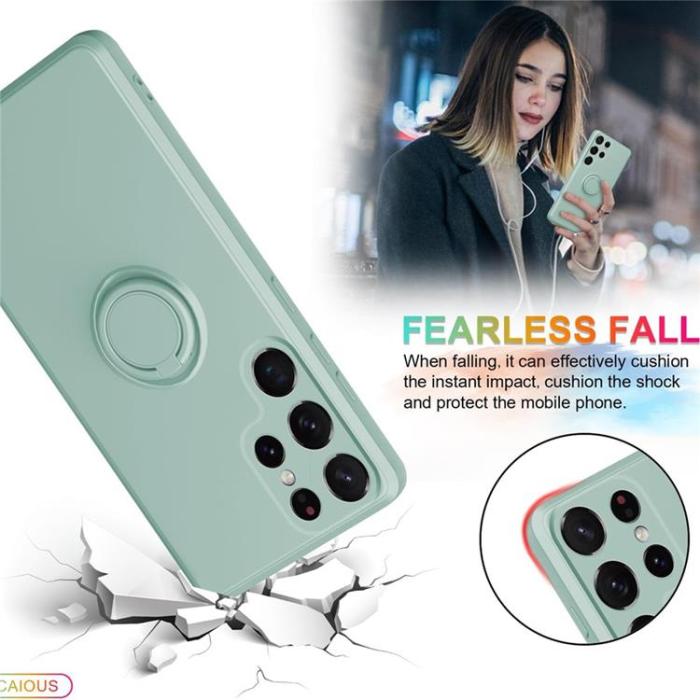 A-One Brand - Mobilskal till Galaxy S25 Ultra Ring Kickstand med Rem