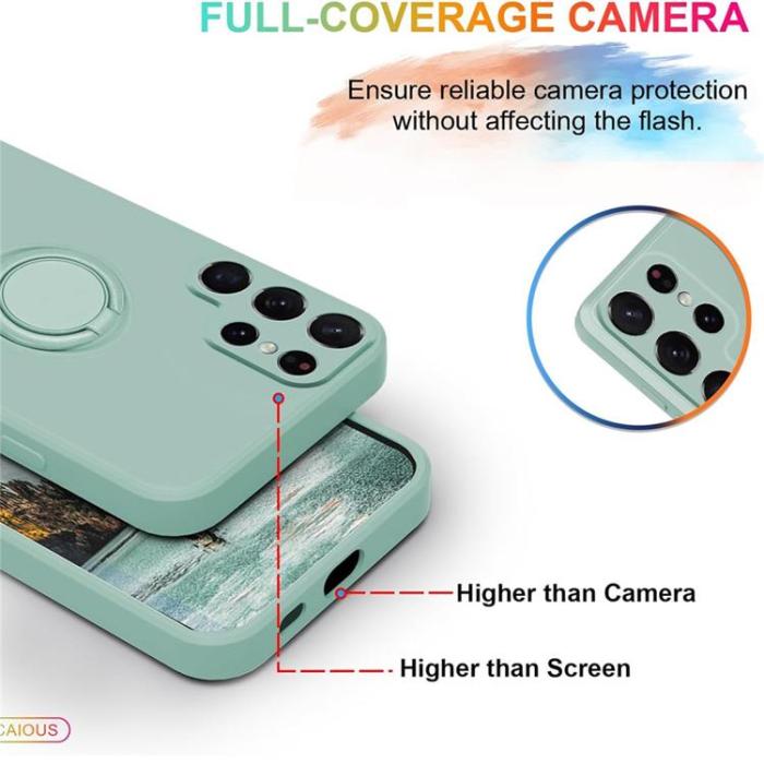 A-One Brand - Mobilskal till Galaxy S25 Ultra Ring Kickstand med Rem