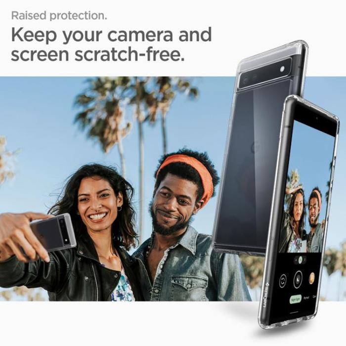 UTGATT - Spigen Ultra Hybrid Skal Google Pixel 6a - Crystal Clear