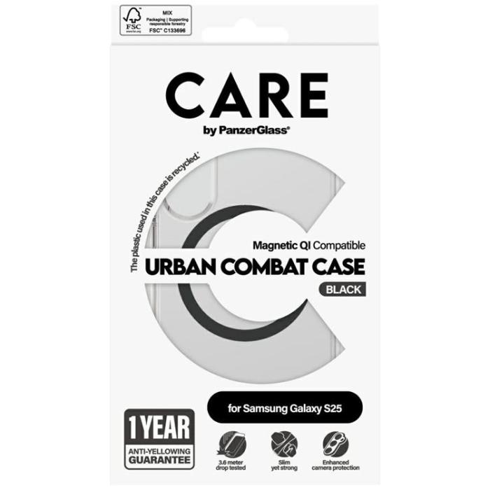 PanzerGlass - CARE By PanzerGlass Galaxy S25 Mobilskal MagSafe QI Urban Combat - Svart