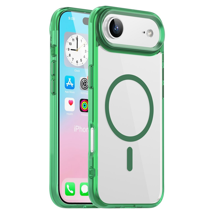 iPhone Air Mobilskal MagSafe TPU+PC - Transparent Grön | 2353 | AlltMobil