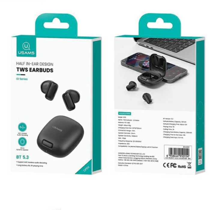 USAMS - USAMS In-Ear Hörlurar Bluetooth TWS ID Series - Rosa
