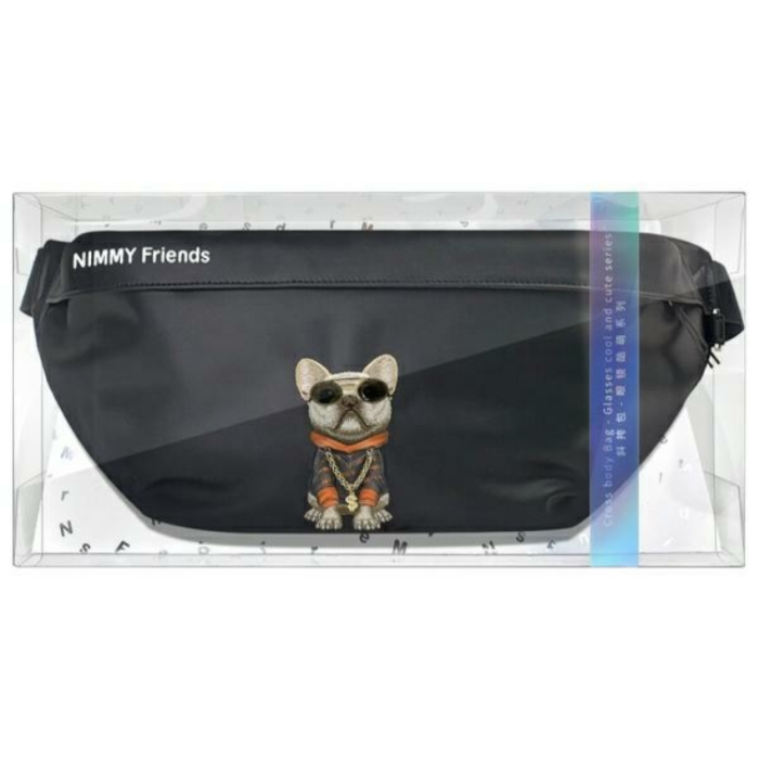 NIMMY - Nimmy Axelväska Crossbody Glasses Cool Dog - Svart