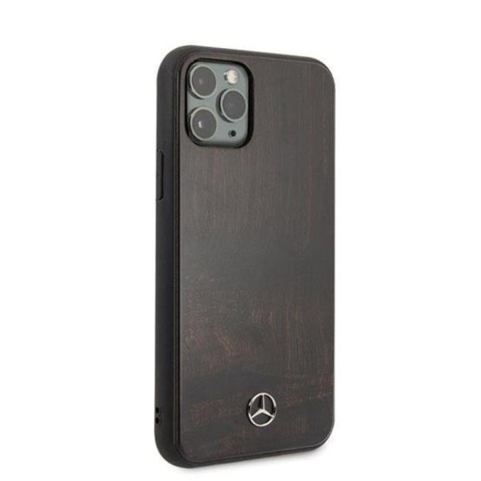 Mercedes - Mercedes iPhone 11 Pro Skal Wood Line - Brun